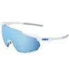 100% Racetrap 3.0 Sport And Cycling Sunglasses With HD Lenses (Matte White - Hiper Blue Multilayer Mirror Lens) -Jerseys Sales 100 60004 00001MatteWhite HiperBlueMultilayerMirrorLens 1