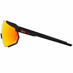 100% Racetrap 3.0 Sport And Cycling Sunglasses With HD Lenses (Soft Tact Black - Hiper Red Multilayer Mirror Lens) -Jerseys Sales 100 60004 00003SoftTactBlack HiperRedMultilayer 3