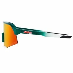 100% S3 Sport Performance Vented Baseball Sunglasses W/ Interchangeable Lenses (BORA - Hansgrohe Team Gloss Metallic / Matte White - HiPER Red Multilayer Mirror Lens) -Jerseys Sales 100 60005 00012GlossMetMatteWhiteRedMultiMirror3