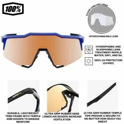 100% Speedcraft Sport Performance Baseball Sunglasses HD Interchangeable Lens (Gloss Cobalt Blue - Copper Mirror Lens) -Jerseys Sales 100 60007 00007 cooperinfographic2 1 2157fec5 89f7 478c a8c2 020cd15c1b03