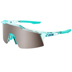 100% Speedcraft SL Performance Vented Baseball Sport Sunglasses (Polished Translucent Mint-Hiper Silver Mirror)