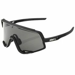 100% Glendale Xtreme Sports Performance Sunglasses W Interchangeable Lenses (Soft Tact Black - Smoke Lens)
