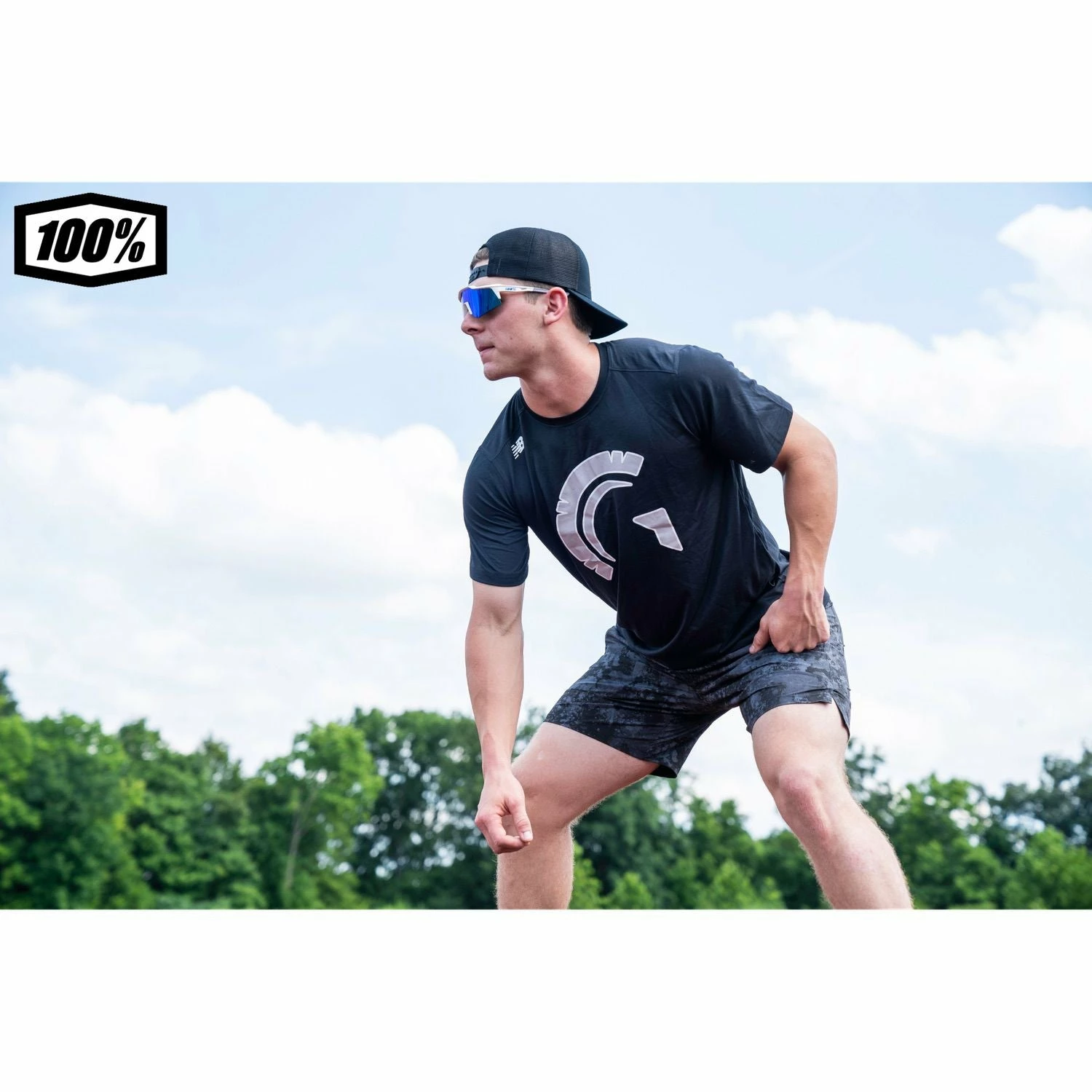 100% Speedcraft Sport Performance Baseball Sunglasses HD Interchangeable Lens (Soft Tact Oxyfire - Smoke Lens) 8 100% Speedcraft Sport Performance Baseball Sunglasses HD Interchangeable Lens (Soft Tact Oxyfire - Smoke Lens) - Image 6