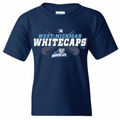 Bimm Ridder West Michigan Whitecaps Youth "Three Bag" Navy Tee