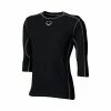 EvoShield Pro Team Baseball Adult Men's Mid Sleeve Workout Tee Shirt (Black) -Jerseys Sales 19evsavprtmt2020xbba black