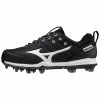 Mizuno 9-Spike Advanced Finch Elite 5 Women's TPU Molded Fastpitch Softball Cleats (Black/White) -Jerseys Sales 320639 9000