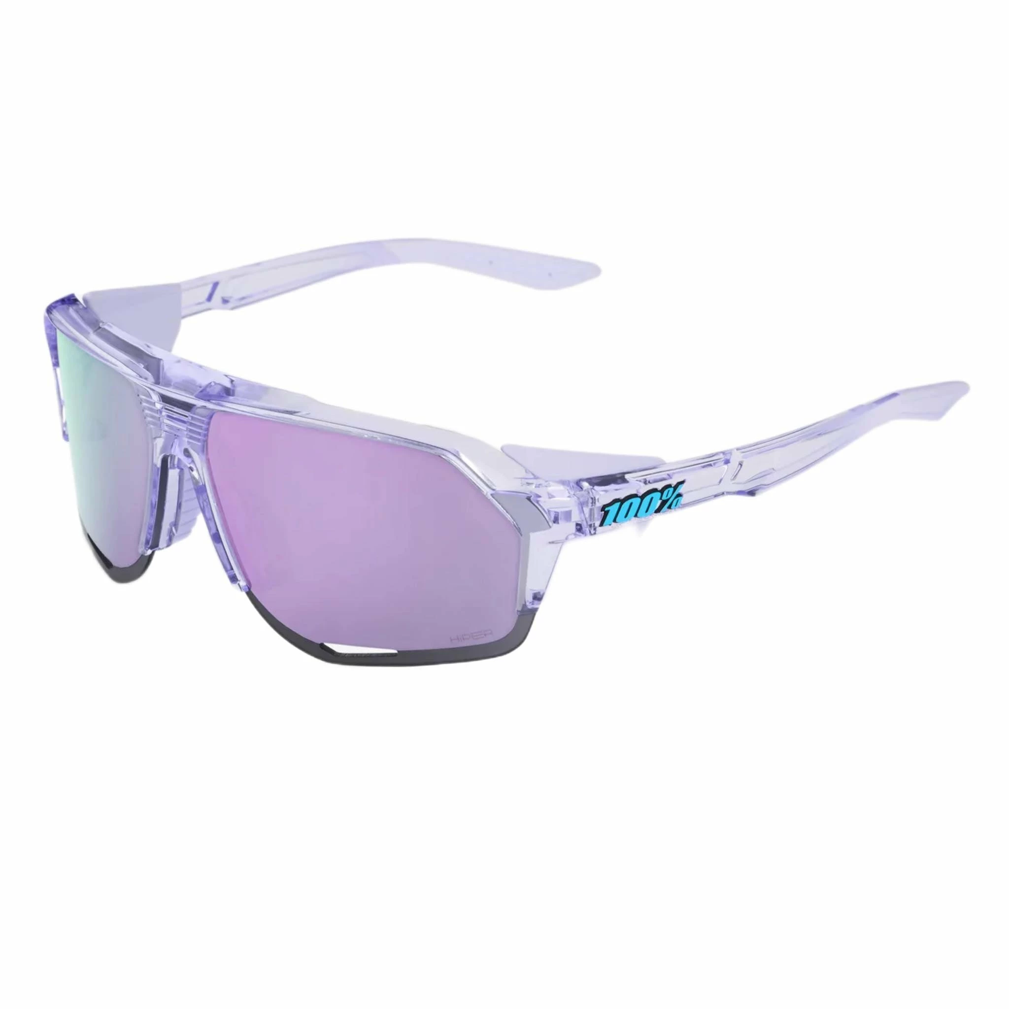 100% Norvik Sport Performance Sunglasses W Interchangeable Lenses (Polished Translucent Lavender - Hiper Lavender Mirror Lens) 3 100% Norvik Sport Performance Sunglasses W Interchangeable Lenses (Polished Translucent Lavender - Hiper Lavender Mirror Lens)