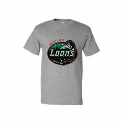 Great Lakes Loons Store Great Lakes Loons Gray Primary Tee•.
