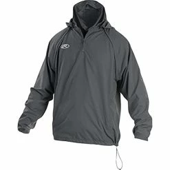 Rawlings Youth Players Cold Weather Hitting Performance Jacket (Gray)