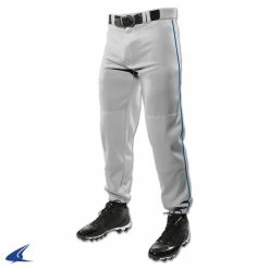 Champro Triple Crown Classic W/ Braid Mens Baseball Pants (Gray/Royal)