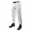 Champro Triple Crown Classic W/ Braid Mens Baseball Pants (White/Royal) -Jerseys Sales 61326