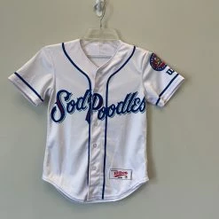 Wilson Amarillo Sod Poodles YOUTH White Sub Jersey