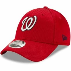 New Era MLB Washington Nationals 9FORTY Stretch Snapback Hat, OSFA (Red)