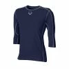 EvoShield Pro Team Baseball Adult Men's Mid Sleeve Workout Tee Shirt (Navy) -Jerseys Sales 71ptvjkt4gl