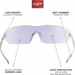 Rawlings 1801 Men's Adult Shield Baseball Sunglasses, (White/Blue Mirror) -Jerseys Sales 71uCwPSLOVL. AC UL1500