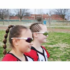 RAWLINGS Youth Sports Baseball Sunglasses Durable 100% UV Poly Lens, Shielded Lens (White/Pink) -Jerseys Sales 912cznjqasl