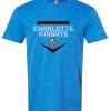 Charlotte Knights GoTeez Simple Plate Tee -Jerseys Sales CKSIMPLEPLATE