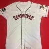 Erie SeaWolves Grayson Greiner Home White Game Used Autograph Jersey #21 -Jerseys Sales Grayson Greiner White Autograph 500