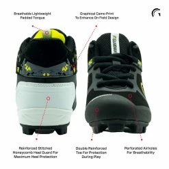 Guardian Baseball Guardian Blaze Hi Rubber Molded Baseball Cleats For Boys Girls (Black/Volt) -Jerseys Sales Guardian Baseball Blaze High Kids Baseball Cleats Yellow Pic2 1d75c850 6fd6 46f4 8b68 60749b376dbc