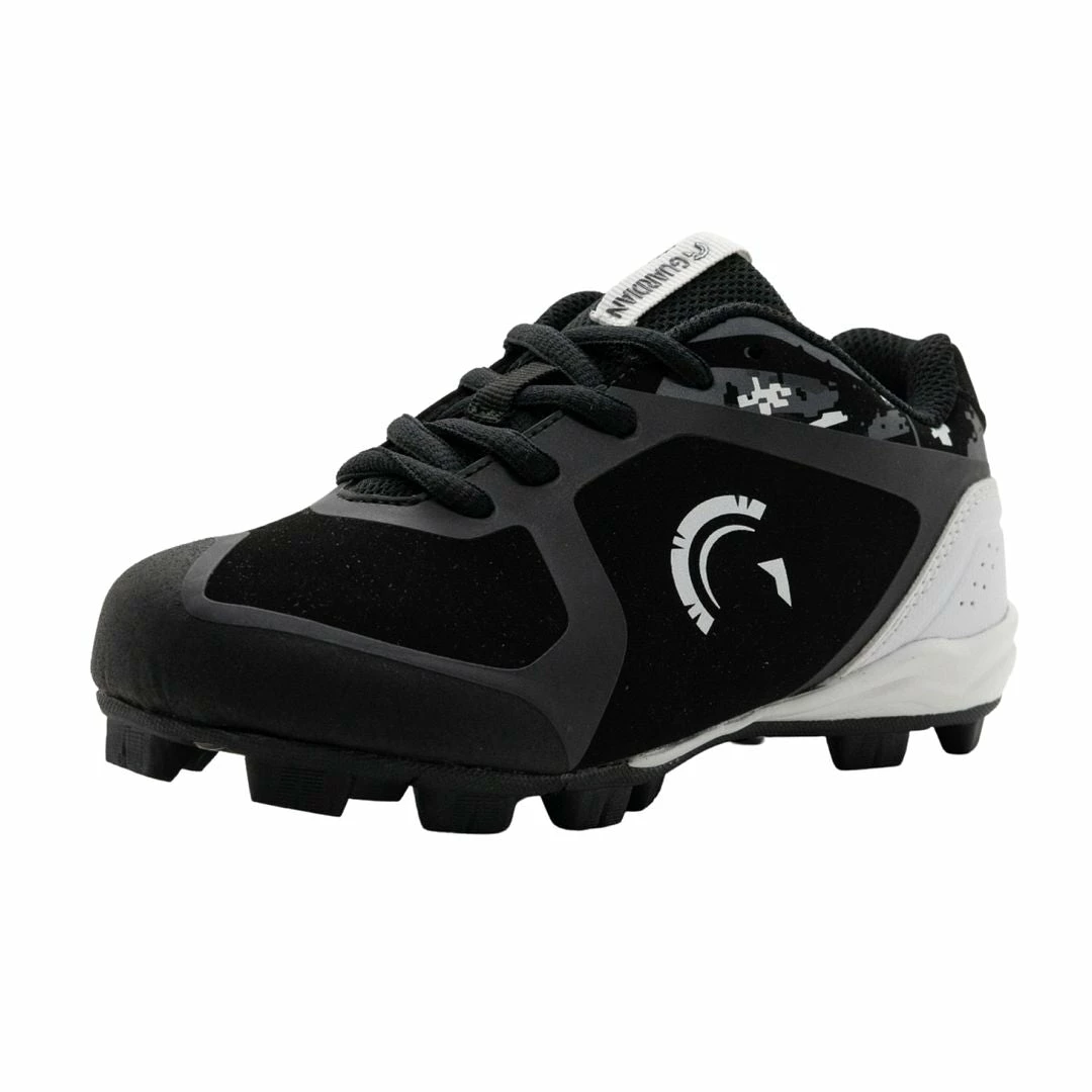 Guardian Baseball Guardian Blaze Boys Girls Little League Low Rubber Baseball Cleats (Black/Grey/White) 8 Guardian Baseball Guardian Blaze Boys Girls Little League Low Rubber Baseball Cleats (Black/Grey/White) - Image 6