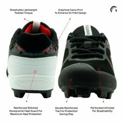 Guardian Baseball Guardian Blaze Boys Girls Little League Low Rubber Baseball Cleats (Black/Red) 17 Guardian Baseball Guardian Blaze Boys Girls Little League Low Rubber Baseball Cleats (Black/Red) -Jerseys Sales Guardian Baseball Blaze Low Kids Baseball Cleats Red Pic2 55137a35 6b72 4334 b863 eaf80f4e90e4