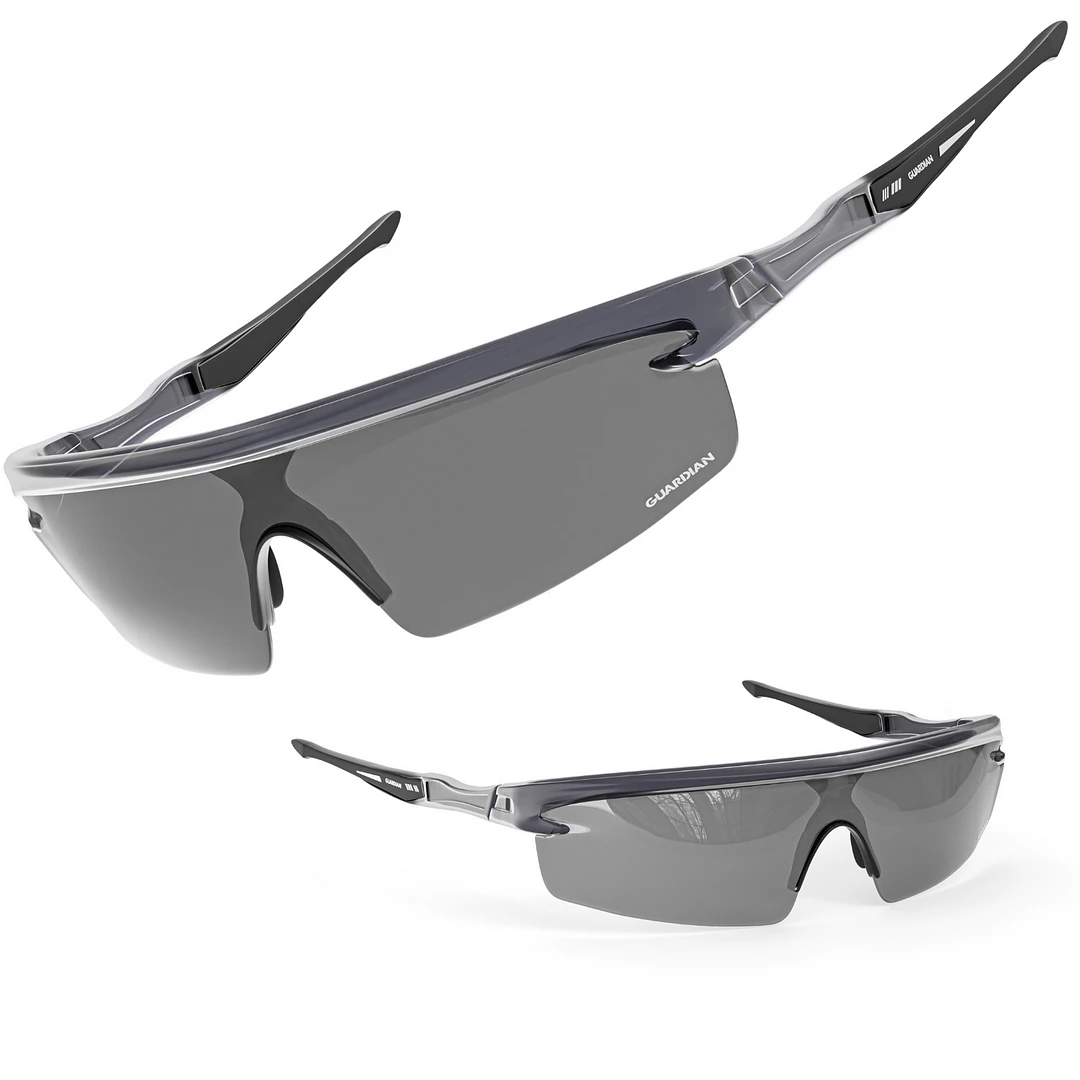 Guardian Baseball Reflector Pro Adult Shield Sunglasses - Comes With Protective Case And Lens Cloth - Adult Unisex - Sports Sunglasses (Grey/Grey) 3 Guardian Baseball Reflector Pro Adult Shield Sunglasses - Comes With Protective Case And Lens Cloth - Adult Unisex - Sports Sunglasses (Grey/Grey)