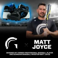 Guardian Baseball Guardian Blaze Hi Rubber Molded Baseball Cleats For Boys Girls (Black/Royal/White) -Jerseys Sales Image A1