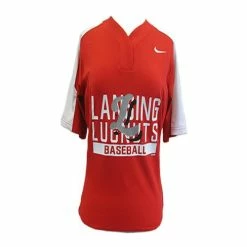 Lansing Lugnuts Ladies Nike Vapor Pro Jersey - Red/White