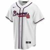 Atlanta Braves Nike Replica Home White Jersey -Jerseys Sales Mens White T770 AWWH AW XVH FF
