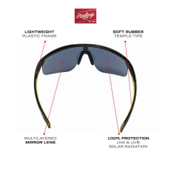 Rawlings Retro Vaporwave Baseball Shield Sunglasses Black Neon Green 14 Rawlings Retro Vaporwave Baseball Shield Sunglasses Black Neon Green -Jerseys Sales RAW R2210 BlackGreen 2