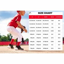 Guardian Baseball Guardian Blaze Hi Rubber Molded Baseball Cleats For Boys Girls (Black/Red/White) -Jerseys Sales Red 2