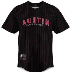 OT Sports Austin Black Senators Pinstripe Jersey