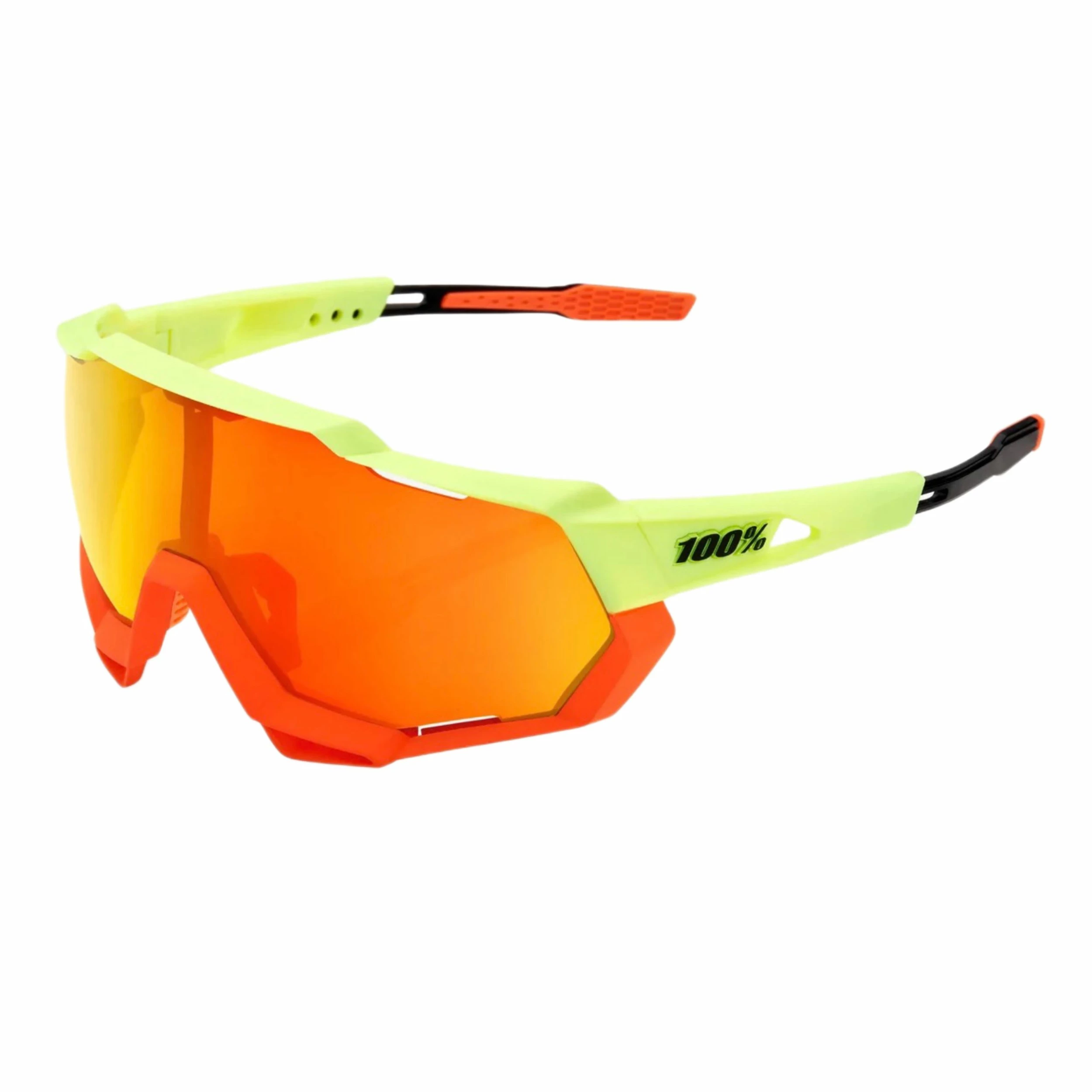 100% Speedtrap Xtreme Sports Performance Sunglasses W Interchangeable Lenses, Soft Tact Oxyfire - Hiper Red Multilayer Mirror Lens 3 100% Speedtrap Xtreme Sports Performance Sunglasses W Interchangeable Lenses, Soft Tact Oxyfire - Hiper Red Multilayer Mirror Lens