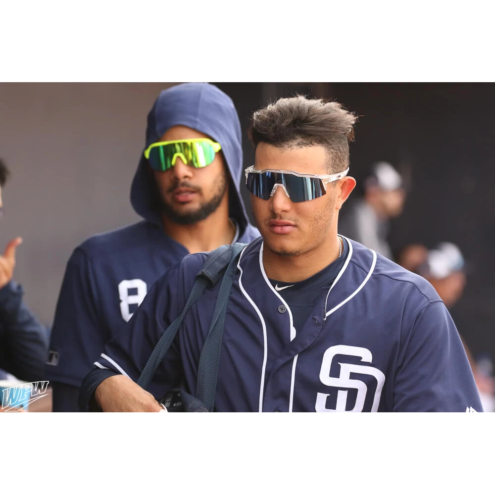 100% Speedcraft SL Performance Vented Baseball Sport Sunglasses (Matte White/Metallic Blue-HiPER Blue Multilayer Mirror Lens) 8 100% Speedcraft SL Performance Vented Baseball Sport Sunglasses (Matte White/Metallic Blue-HiPER Blue Multilayer Mirror Lens) - Image 6