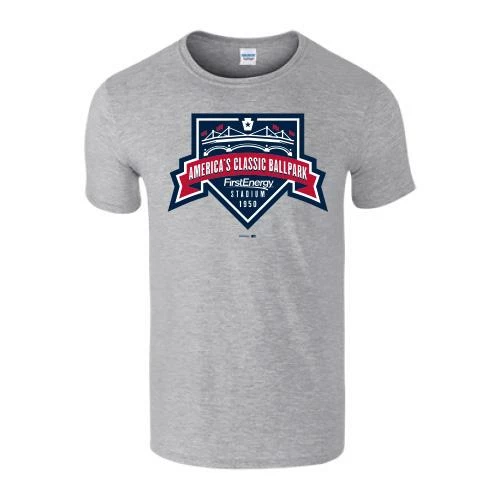 Reading Fightin Phils Official Store Vantage Heather Grey F-Fist T-Shirt