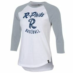 Reading Fightin Phils Official Store Women's UA White R-Phils Baseball Tee