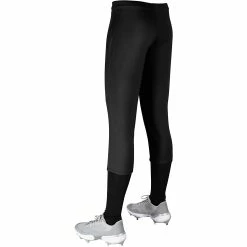 Champro Fireball Youth Fastpitch Softball Knickers W/ Reinforced Double-Ply Knee (Black) -Jerseys Sales cha frbllsoftbpnt bp39gbl ythblk 3
