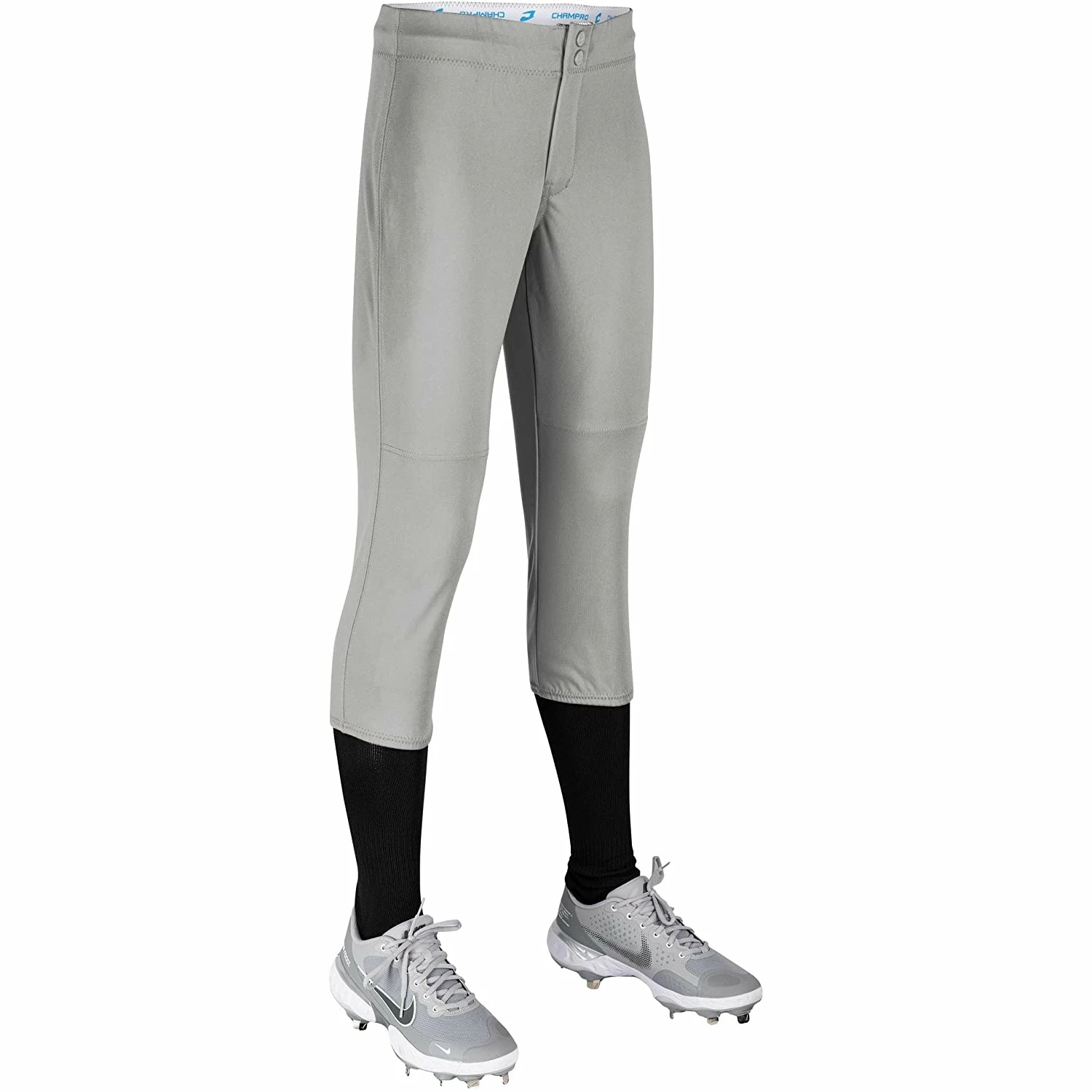 Champro Fireball Womens Fastpitch Softball Knickers W/ Reinforced Double-Ply Knee (Gray) 4 Champro Fireball Womens Fastpitch Softball Knickers W/ Reinforced Double-Ply Knee (Gray) - Image 2