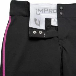 Champro Tournament Traditional Low Rise Girls Fastpitch Softball Pants W/ Braid (Black/Pink) -Jerseys Sales champro tournament lowrise pants bkpk 7 083eeccf f0a9 405d b210 7749d96c347c
