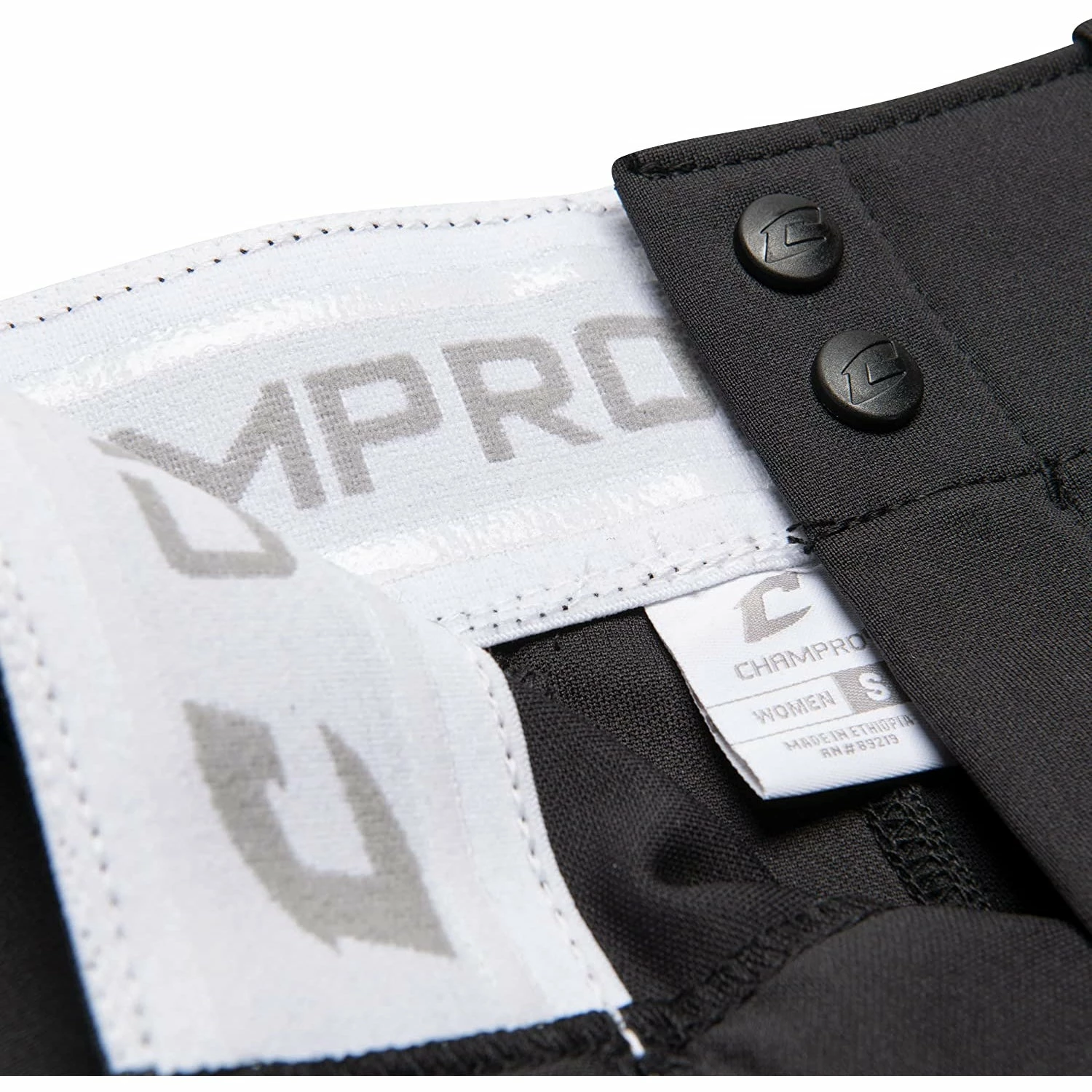 Champro Tournament Traditional Low Rise Girls Fastpitch Softball Pants W/ Braid (Black/Scarlet) 10 Champro Tournament Traditional Low Rise Girls Fastpitch Softball Pants W/ Braid (Black/Scarlet) - Image 8