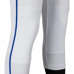 Champro Tournament Traditional Low Rise Womens Fastpitch Pants W/ Braid (White/Royal) -Jerseys Sales champro tournament lowrise pants whro 4
