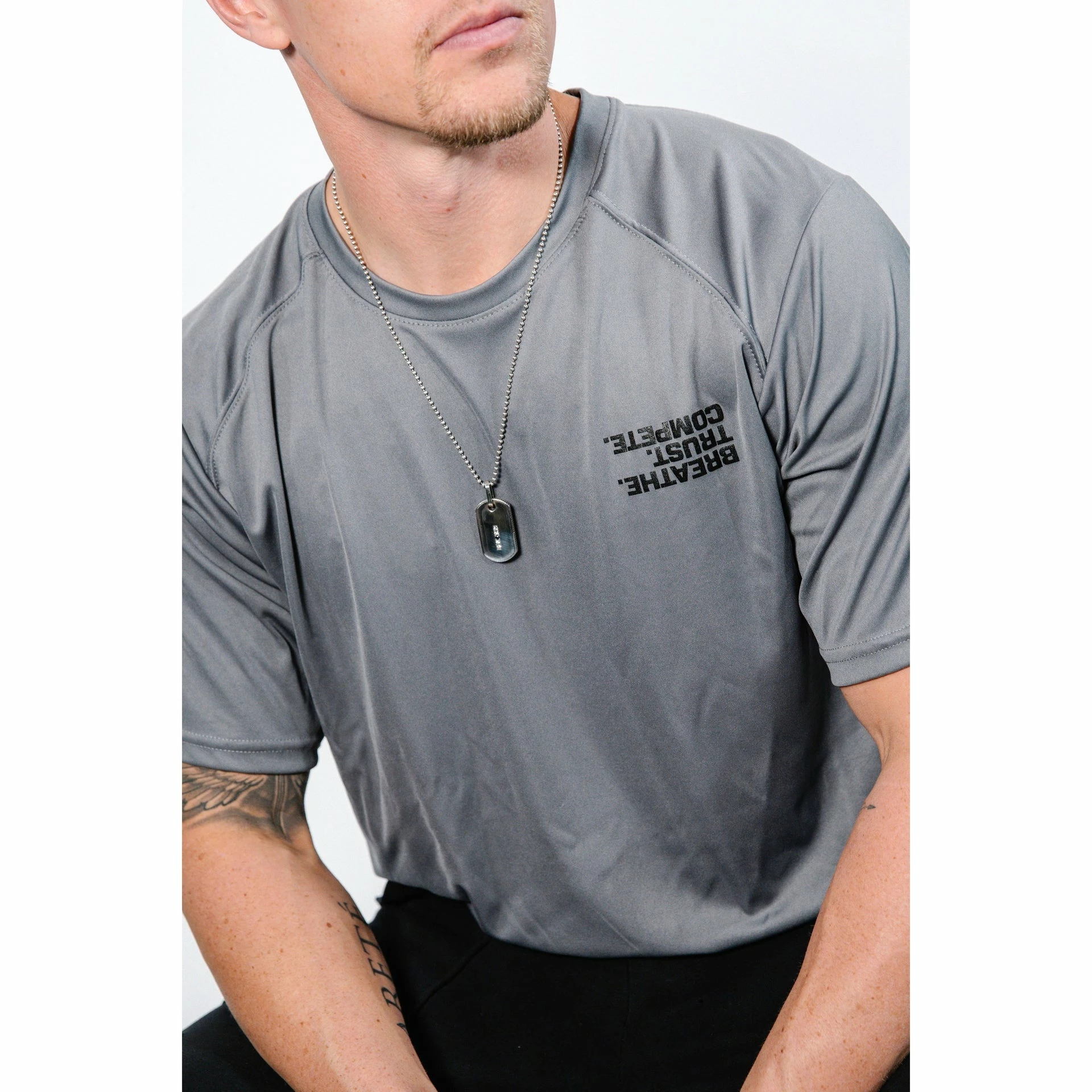 Guardian Baseball Brandon Guyer Mindset Performance Line Breathe Trust Compete, Breathable Workout Shirt (Charcoal) 10 Guardian Baseball Brandon Guyer Mindset Performance Line Breathe Trust Compete, Breathable Workout Shirt (Charcoal) - Image 8
