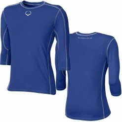 EvoShield Pro Team Baseball Adult Men's Mid Sleeve Workout Tee Shirt (Royal) -Jerseys Sales evoshield pro team royal