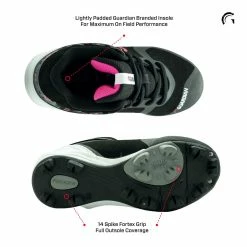 Guardian Baseball Guardian Blaze Hi Rubber Molded Youth Baseball Cleats (Black/Highlighter Pink) -Jerseys Sales guardian baseball blaze high kids baseball cleats pink pic3