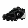 Guardian Baseball Guardian Blaze Boys Girls Little League Low Rubber Baseball Cleats (Black/Grey/White) -Jerseys Sales guardian baseball blaze low kids baseball cleats black white pic1