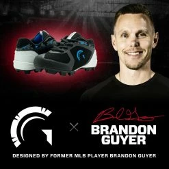 Guardian Baseball Guardian Blaze Boys Girls Little League Low Rubber Baseball Cleats (Black/Royal/White) -Jerseys Sales guardian baseball blaze low kids baseball cleats blue pic4