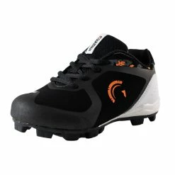 Guardian Baseball Guardian Blaze Low Rubber Molded Youth Baseball Cleats (Black/Orange)