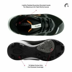 Guardian Baseball Guardian Blaze Low Rubber Molded Youth Baseball Cleats (Black/Orange) -Jerseys Sales guardian baseball blaze low kids baseball cleats orange pic3