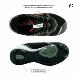 Guardian Baseball Guardian Blaze Boys Girls Little League Low Rubber Baseball Cleats (Black/Red) 14 Guardian Baseball Guardian Blaze Boys Girls Little League Low Rubber Baseball Cleats (Black/Red) -Jerseys Sales guardian baseball blaze low kids baseball cleats red pic3