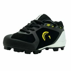 Guardian Baseball Guardian Blaze Low Rubber Molded Youth Baseball Cleats (Black/Yellow)